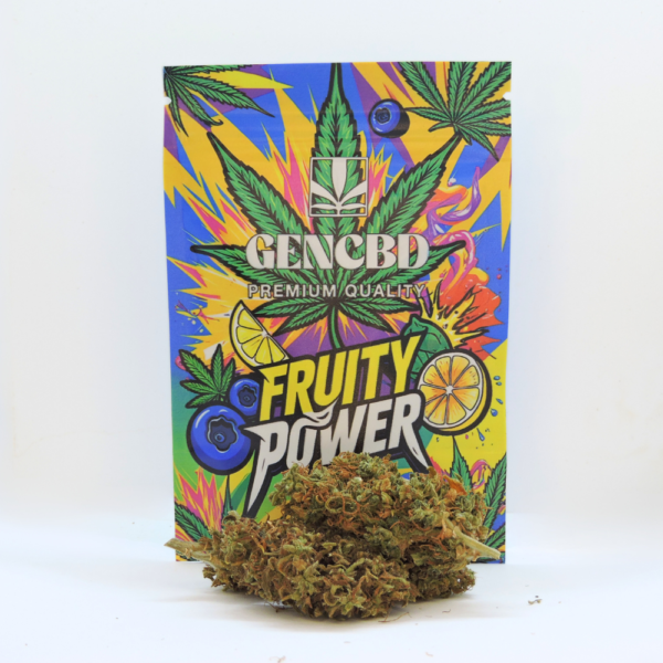Fruity Power greenhouse packaging